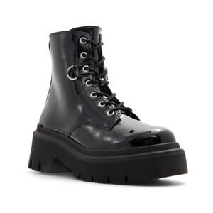 CALL IT SPRING Womens 9 Sidney Platform Lace-up Boot in Black NEW